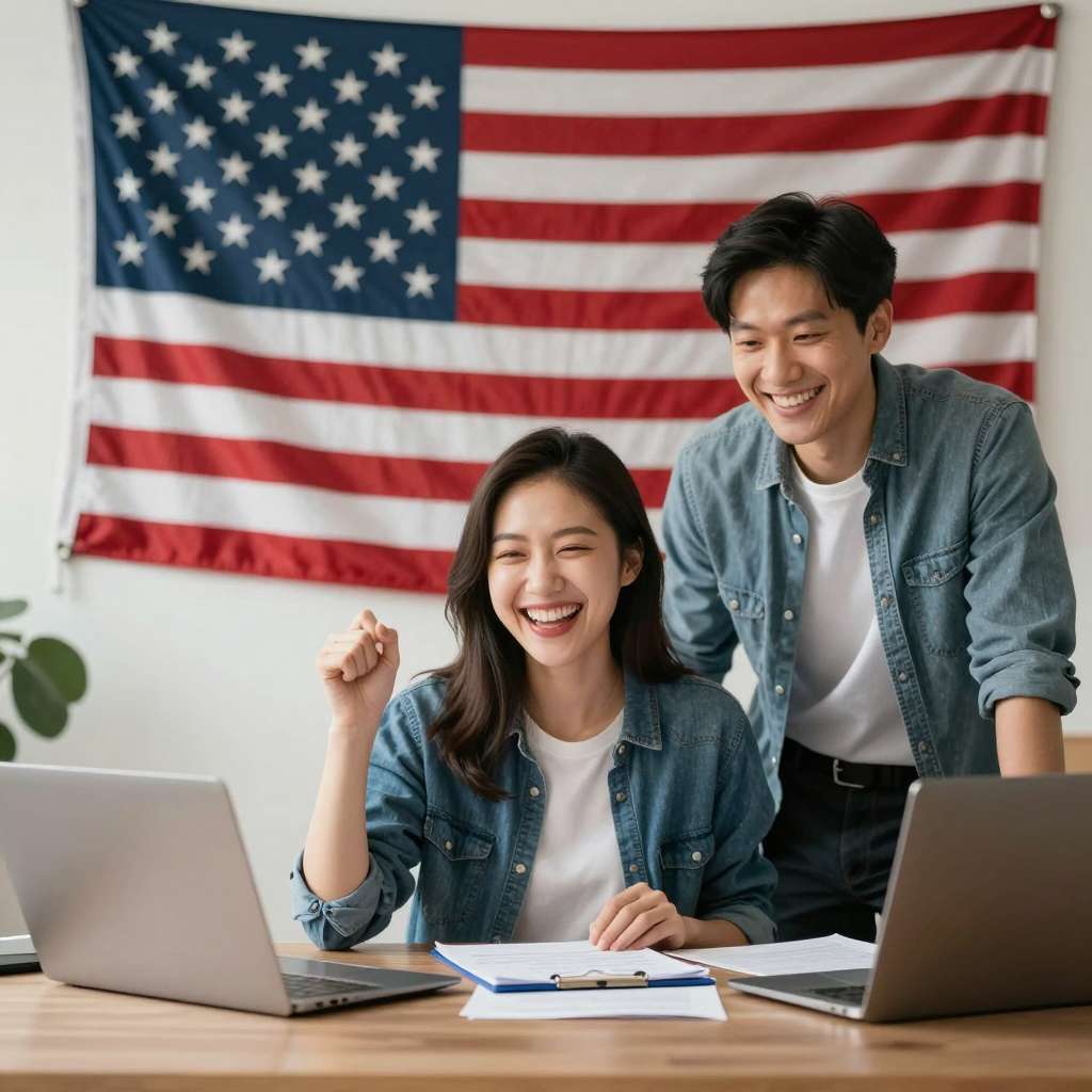 A person reviewing a stack of grant proposals with highlighted notes