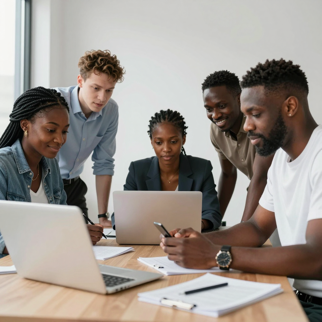 Illustration of a grant application being approved