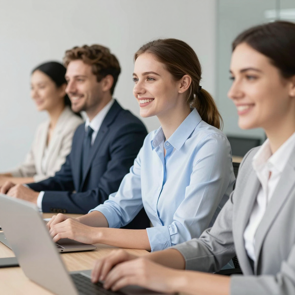 A magnifying glass highlighting a stack of grant application forms