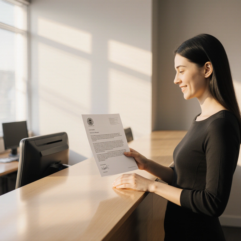 A person filling out a government grant application online