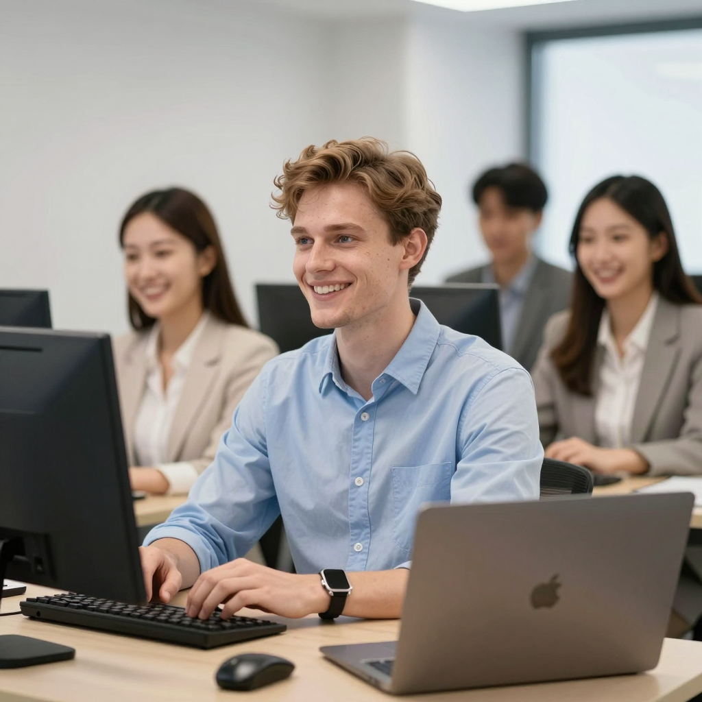 A diverse group of students celebrating with scholarship award letters