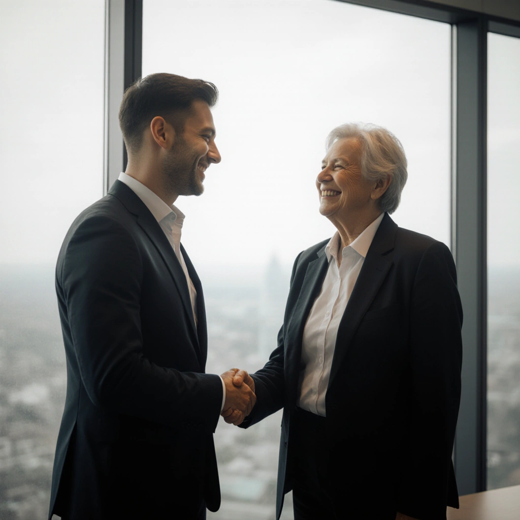 illustration of an AI system assisting with grants paperwork