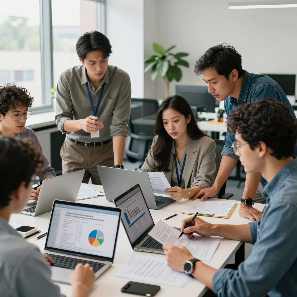 illustration of donated goods and services being handed to nonprofit staff
