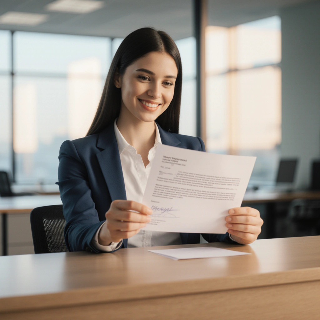 A person reviewing personal grant documents on a laptop.