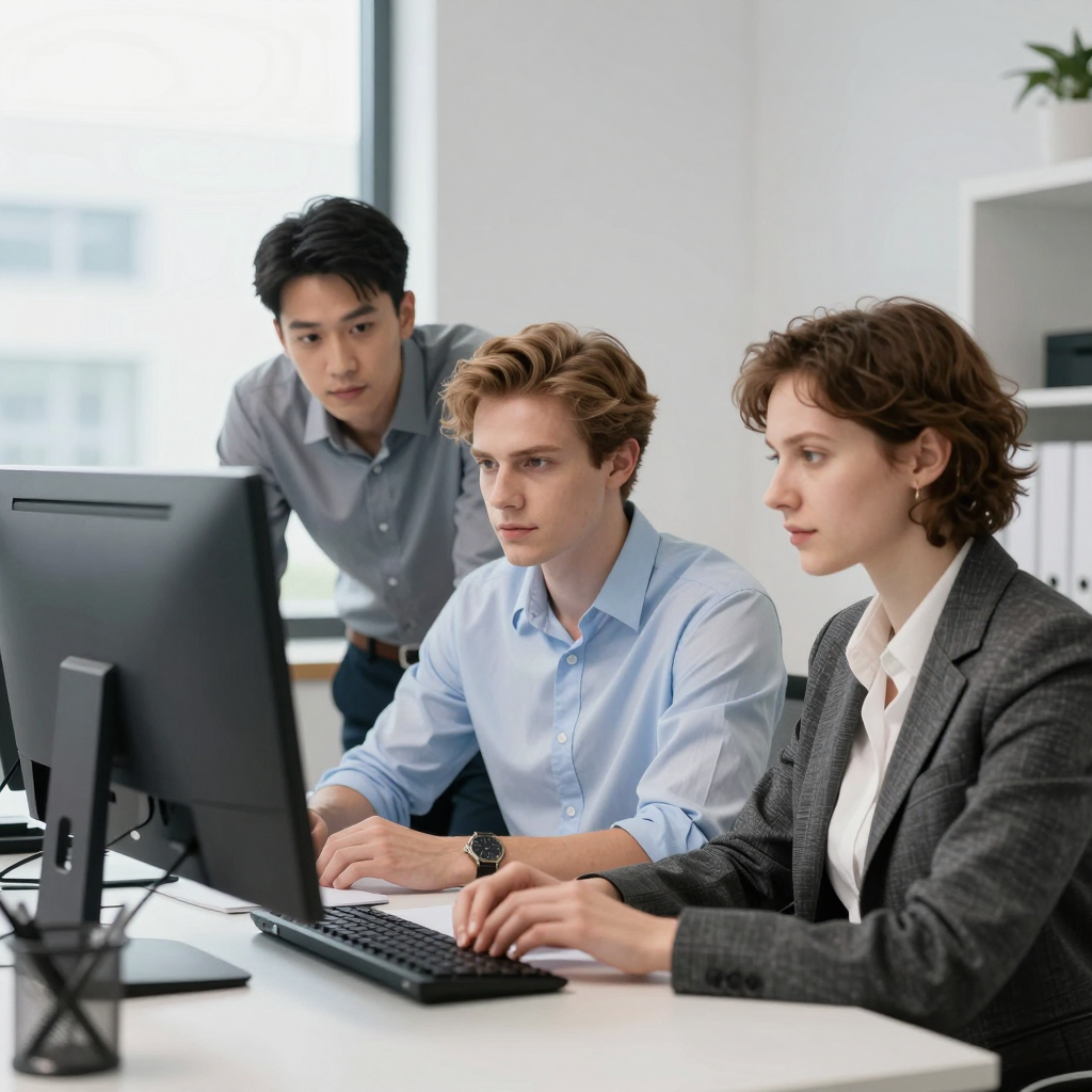 A student receiving an academic scholarship award certificate