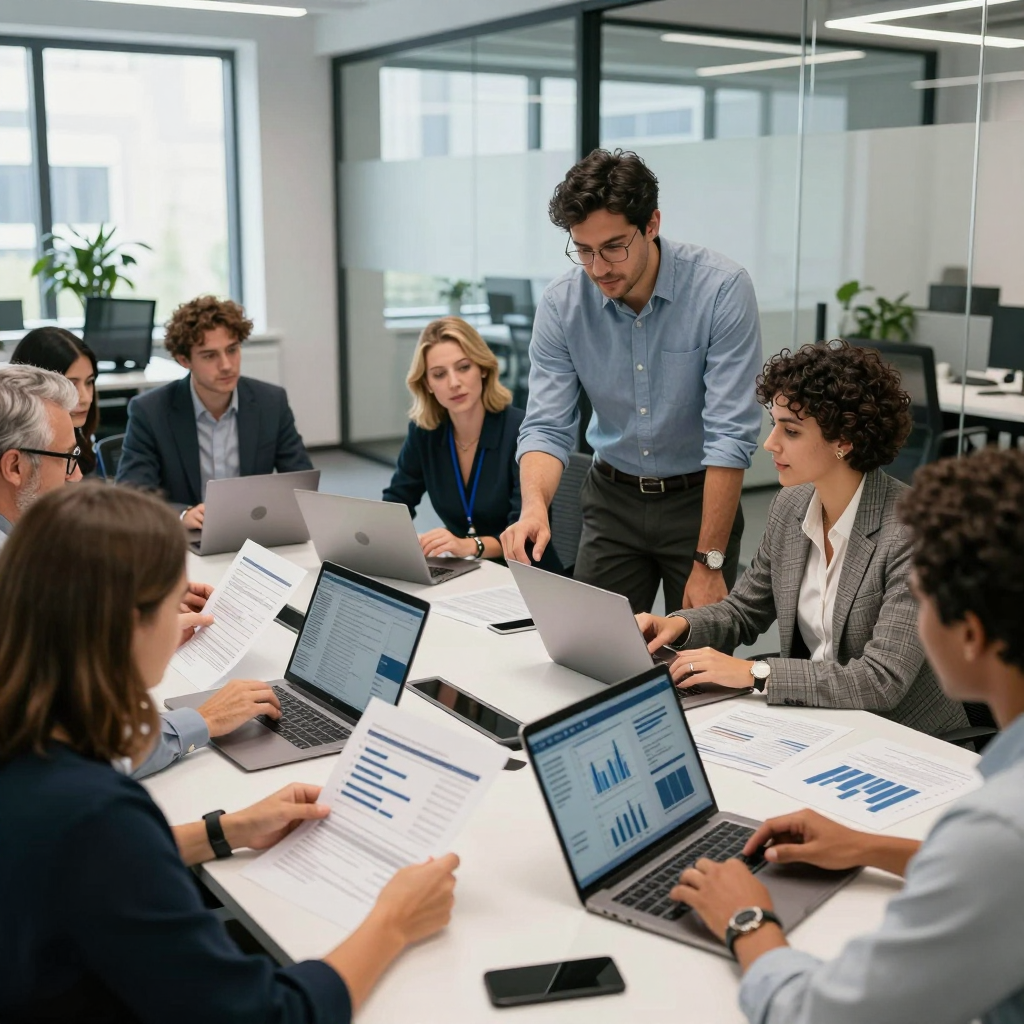 A laptop screen displaying a digital 2026 grant calendar with multiple color-coded deadlines and funding opportunities highlighted