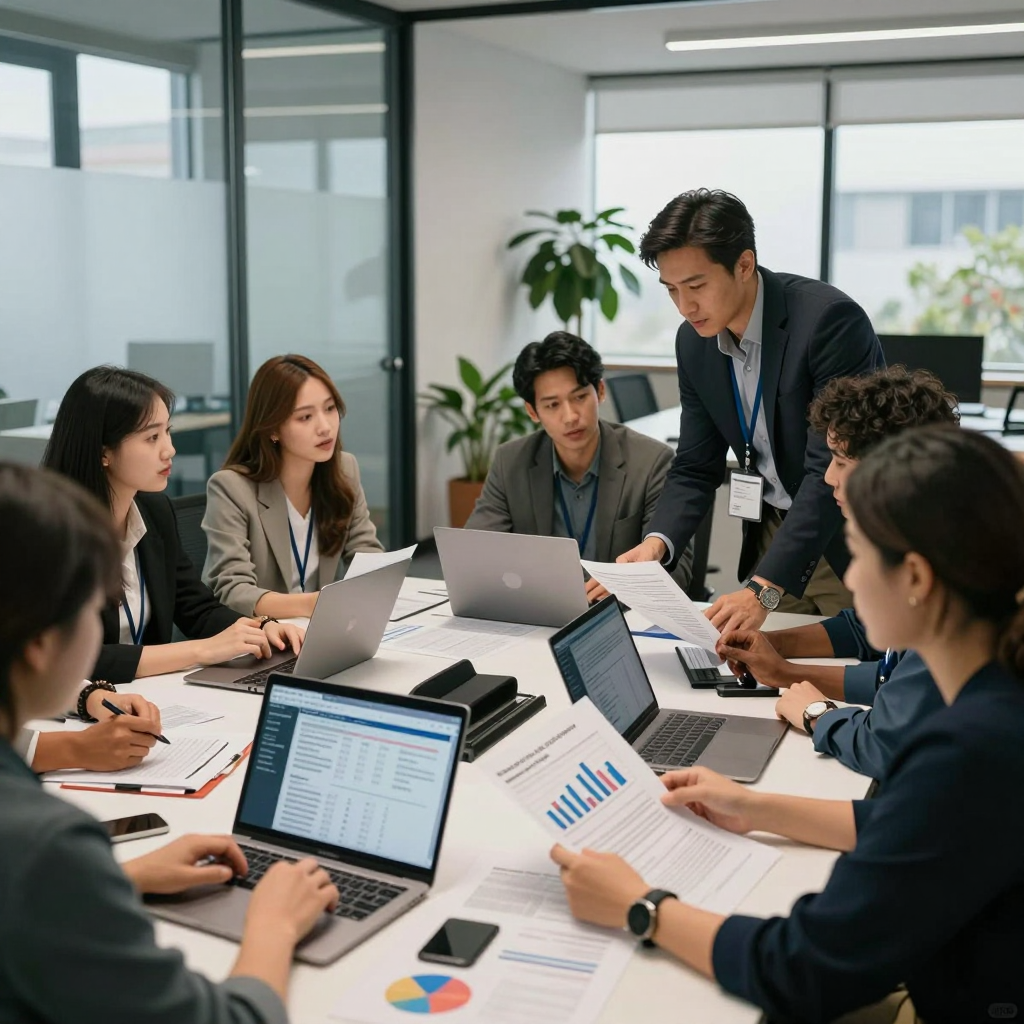 Brazilian entrepreneur smiling and reviewing documents after successfully securing microfinancing for her small business in 2026