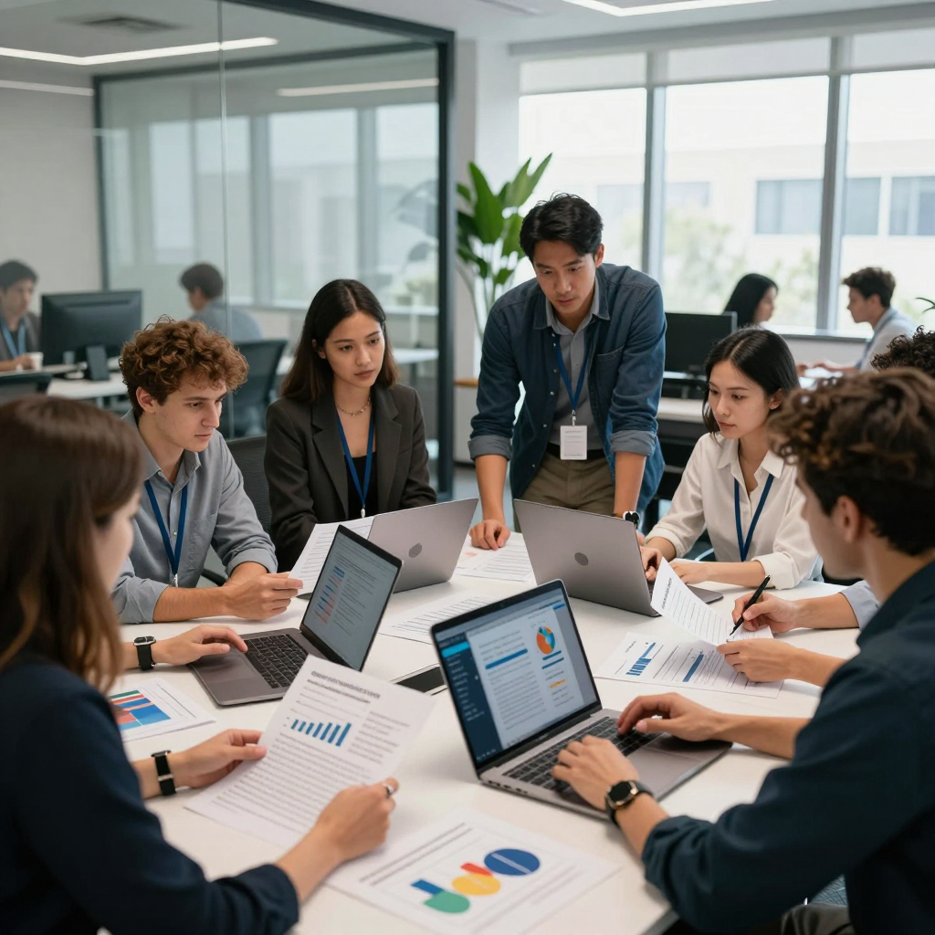 Nonprofit staff members collaborating at a conference table, reviewing a large wall-mounted 2026 grant calendar with key funding deadlines highlighted