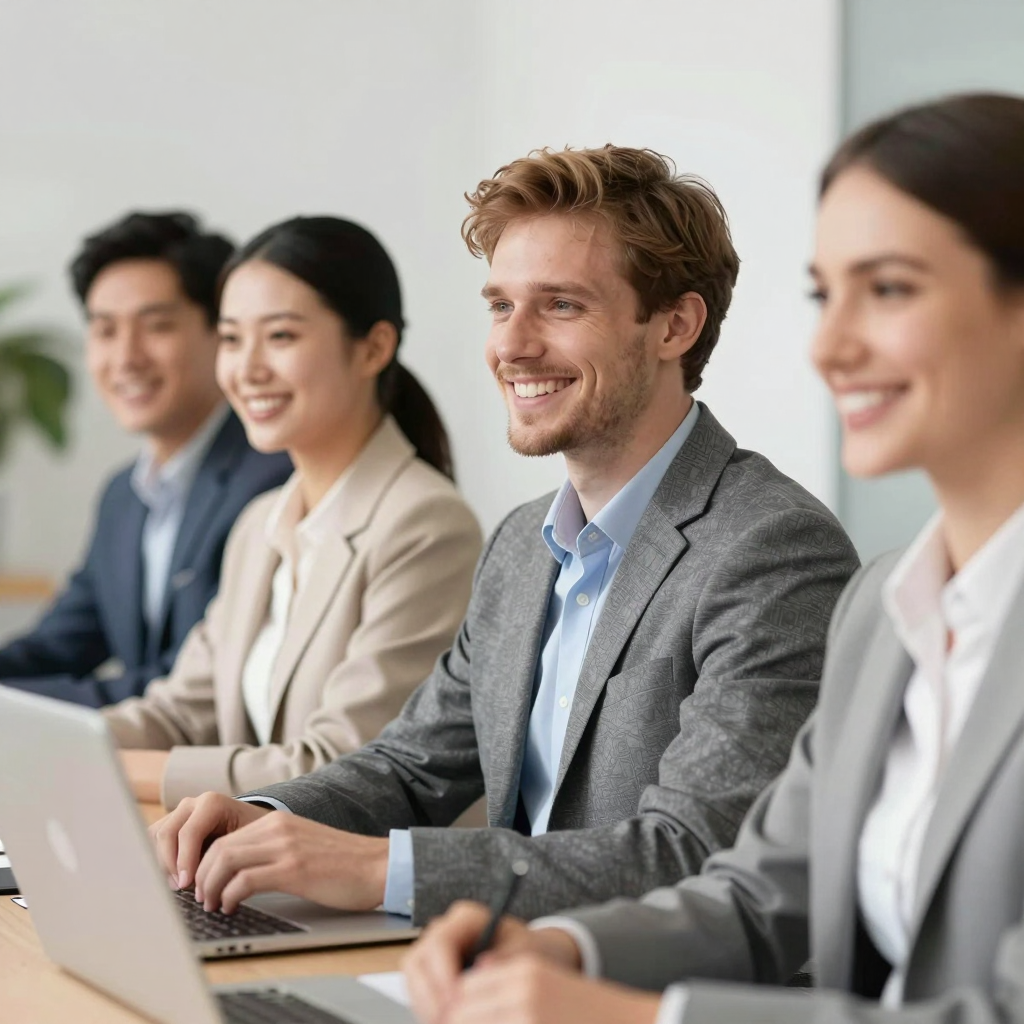 A nonprofit grant researcher in 2026 analyzing a mix of online databases, printed newsletters, and alerts to identify lesser-known grant opportunities that match their organization's mission