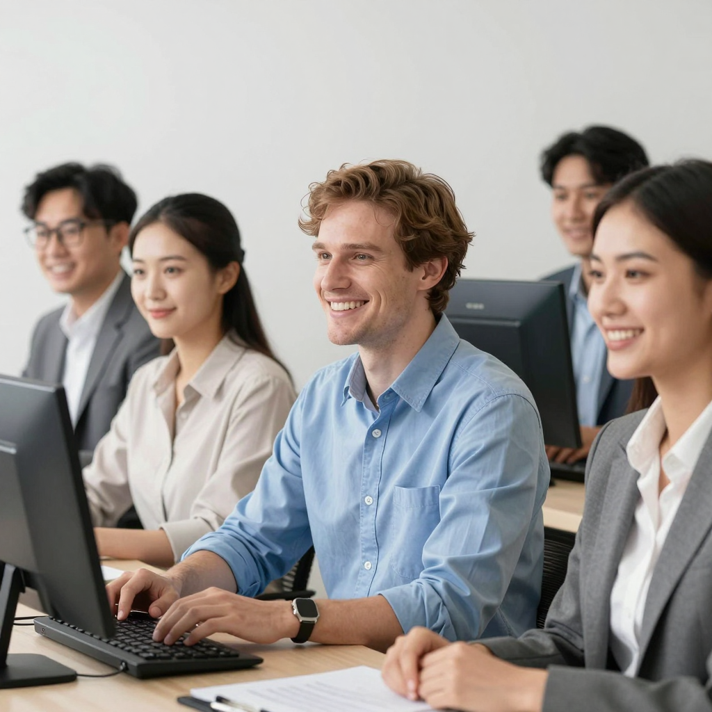 A focused nonprofit professional filling out a detailed grant application form without errors in 2026
