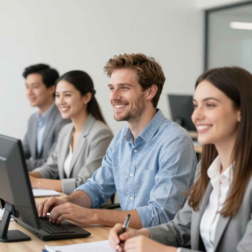 A nonprofit team collaboratively reviewing grant application documents to ensure no mistakes are present before the 2026 grant submission deadline