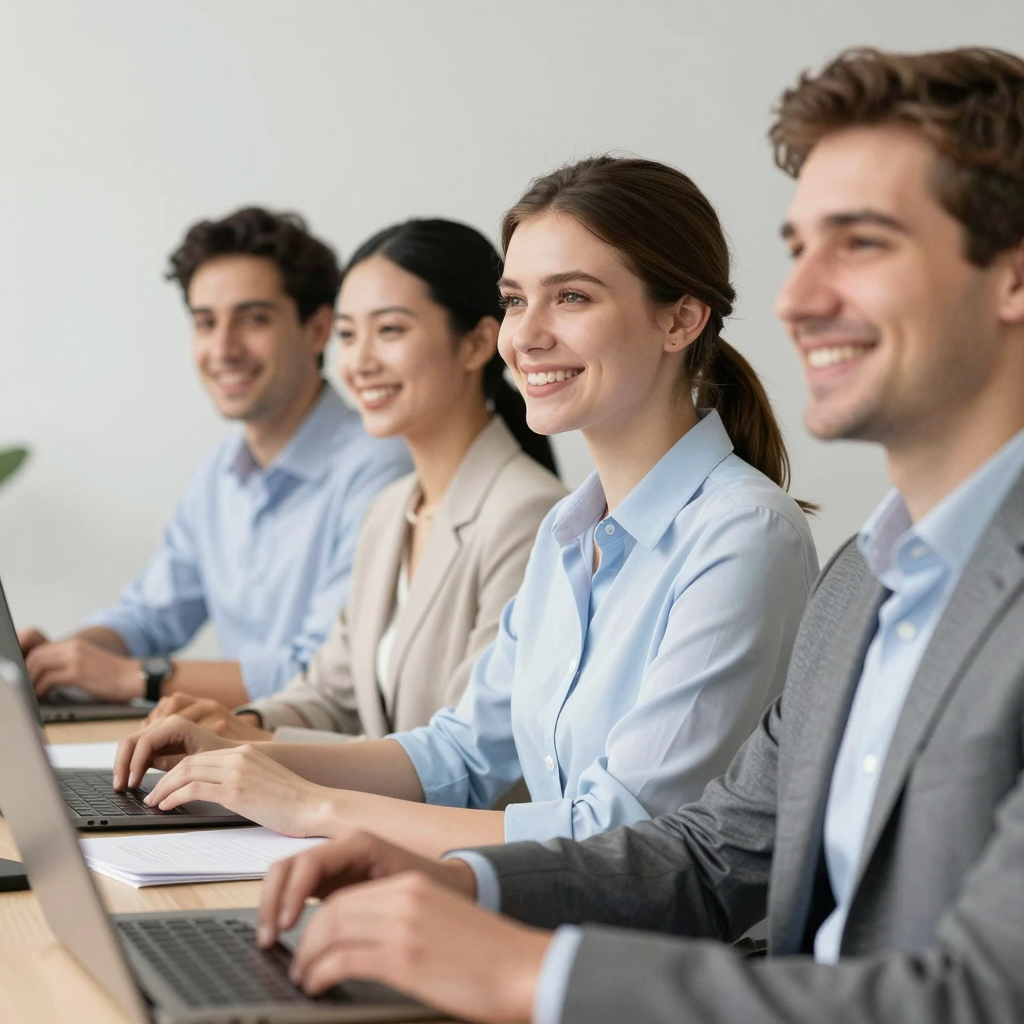 Nonprofit staff in 2026 collaborating around a table with laptops and documents to build their first grant proposal