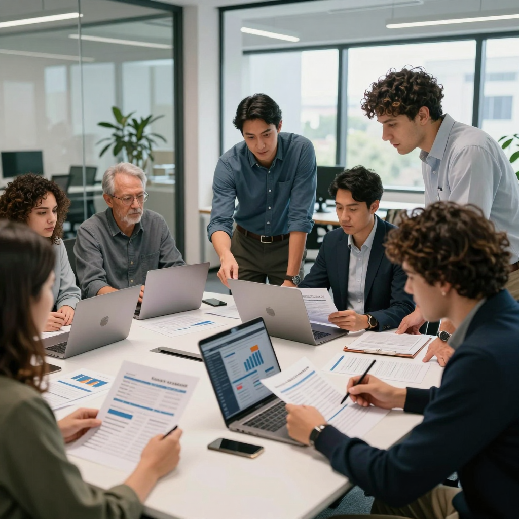 A grant professional in 2026 preparing a detailed and compliant proposal document, emphasizing review of guidelines and strategic planning
